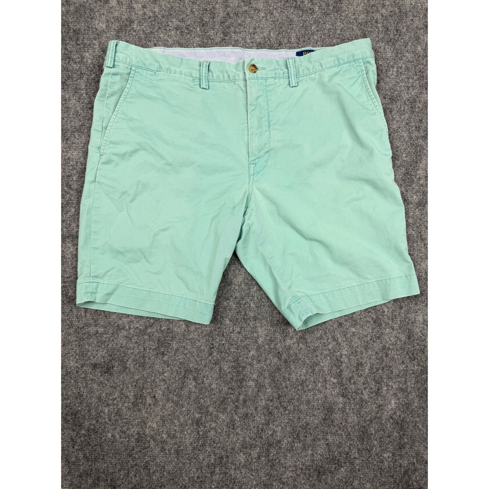 Polo Ralph Lauren Mens Mint Green Stretch Slim Fit Chino Shorts Size 38